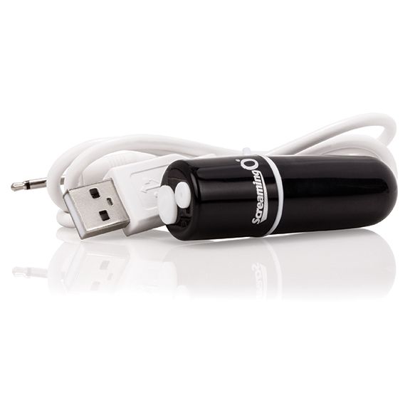 Enjoy powerful portable vibration with Charged Vooom, a uniq... The Screaming O - Charged Vooom Bullet Vibe - Black photo-4