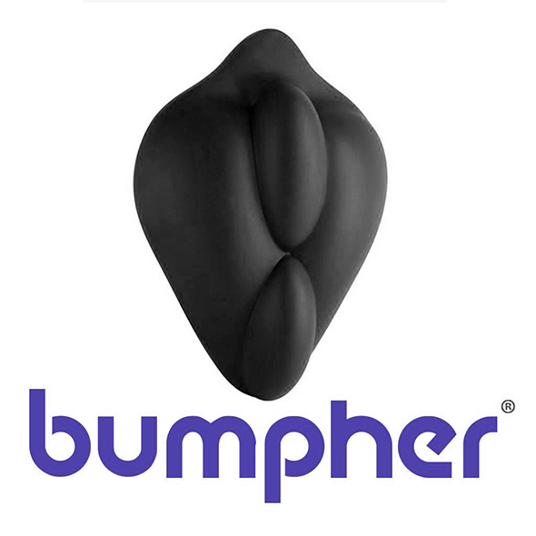 The patented bumpher is a dildo base stimulation cushion des... Banana Pants - Bumpher Strap-On Cushion - Black photo-3