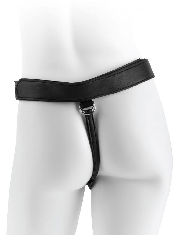 When you want an incredibly realistic strap-on experience, t... King Cock - Harness 7'' Uncut Cock - Caramel photo-2
