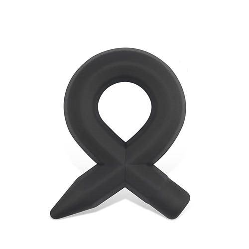 Lovetoy - Ultra Soft Cock Ring w Tails - Black photo