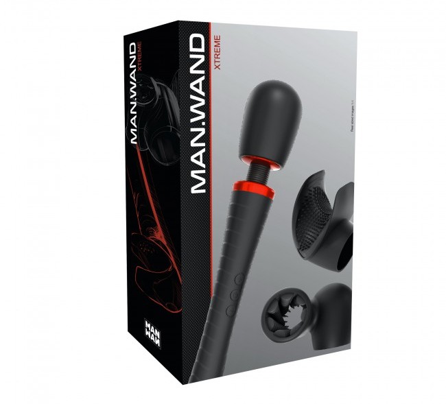 Extreme power, supreme orgasm! A male stimulator kit which c... Man.Wand - Xtreme Stimulator - Black photo-8