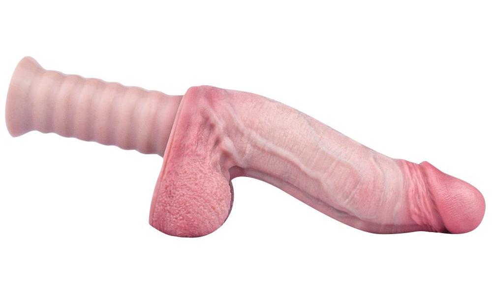 FAAK - Hand Shank Realistic Dildo 14cm - Flesh 照片-7