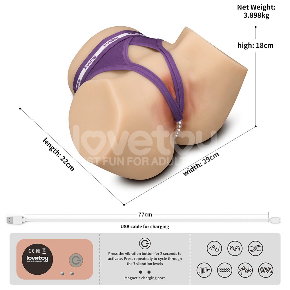 Introducing the exquisitely designed pleasure tool, the Stre... Lovetoy - Streetgirl #18 Sensation Pulse Masturbator 3.9kg - Flesh photo-12