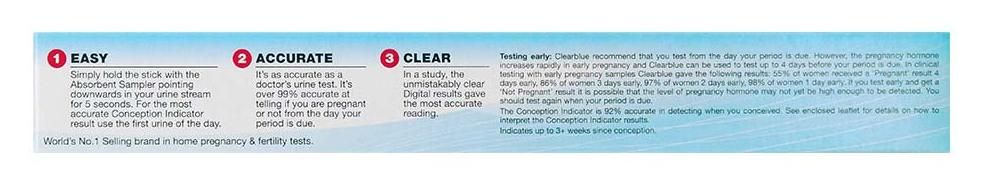 Clearblue Plus Pregnancy Test has been designed to offer you... Clearblue PLUS - Pregnancy Test photo-4