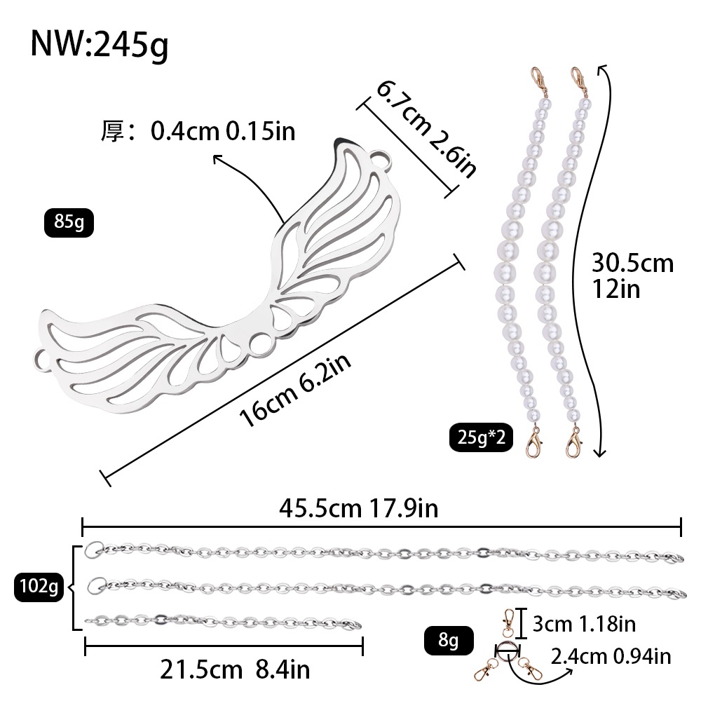 FAAK - Desire Wing Chain Chastity Panties 照片-10