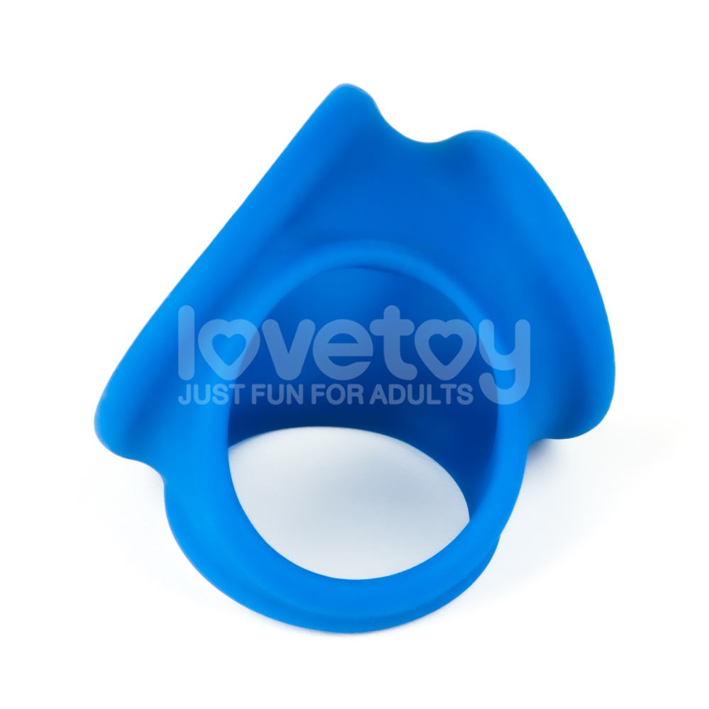 Unlock enhanced endurance and a more impressive profile with... Lovetoy - Pinnacle Pro Trio Grip Enhancer - Blue photo-6