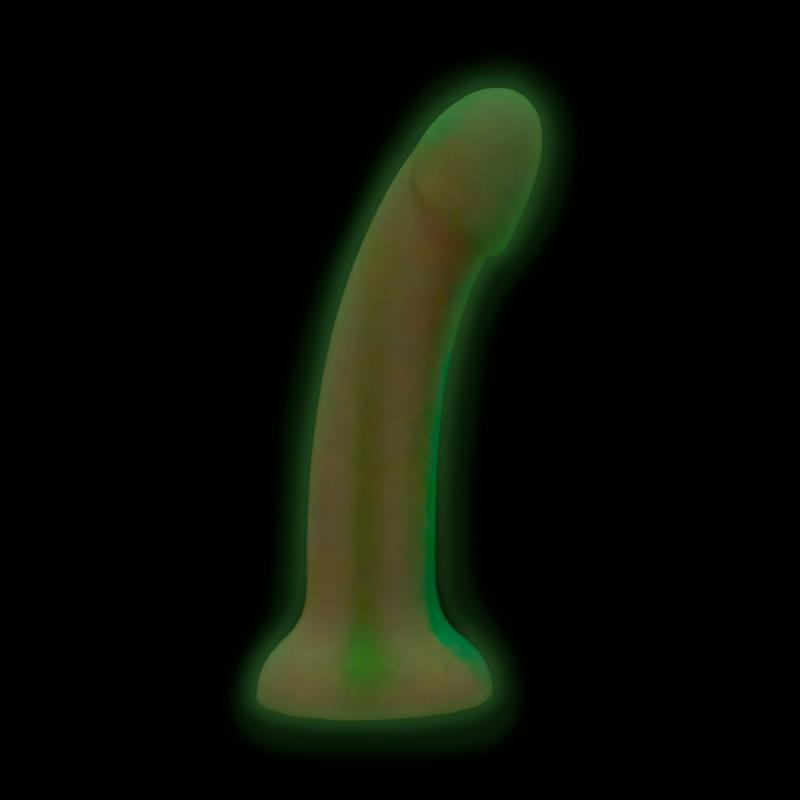 Easytoys - Glow Candy Swirl Dildo 19cm - Pink photo-3