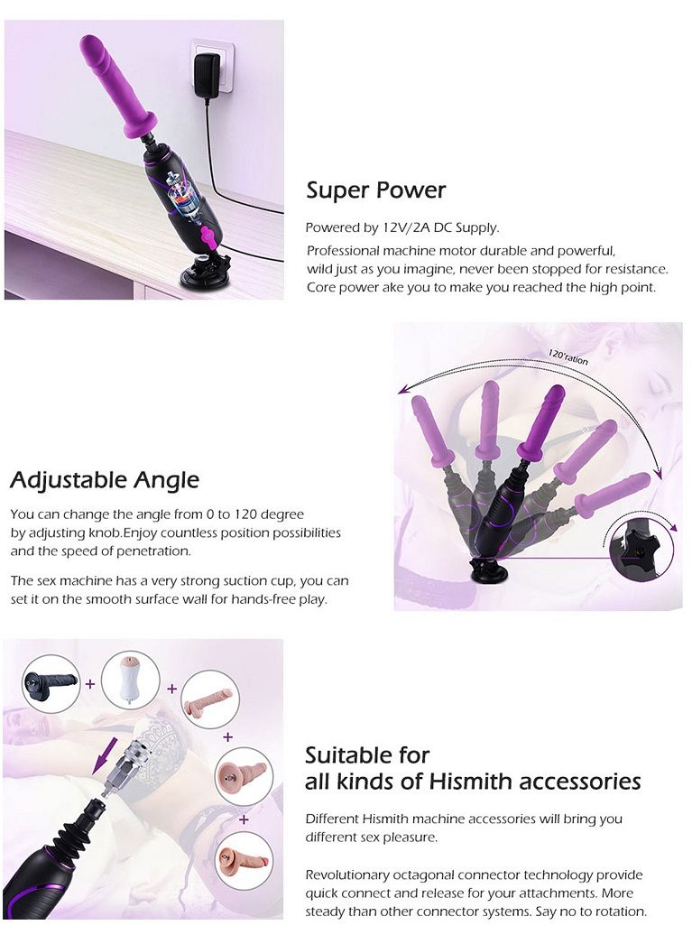 The Hismith Premium Travel Fuck Machine 2.0 may be small in ... HiSmith - Pro Traveler Sex Machine 2.0 - Purple photo-9