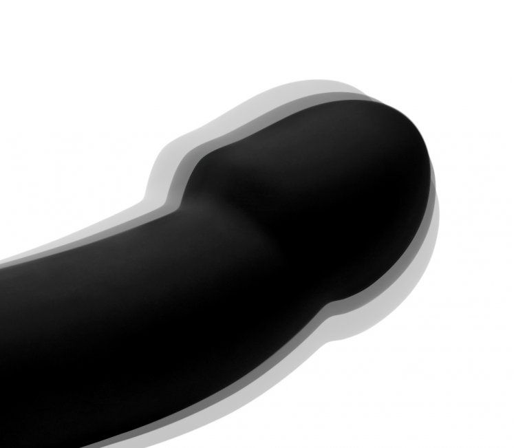Both partners receive powerful pulsating pleasure from this ... Strap U - Tri-Volver Rechargeable Strapless Strap On - Black photo-6