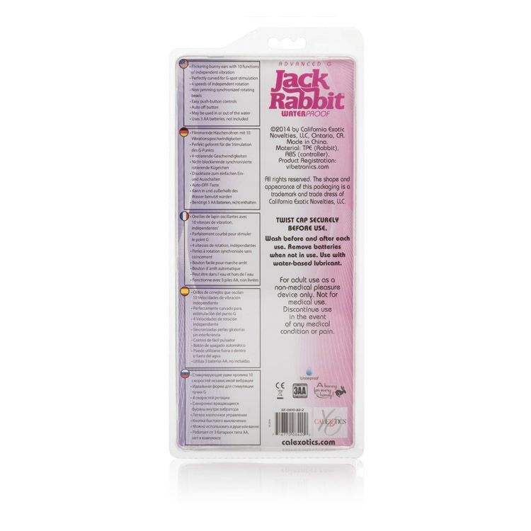 The sleek and ultra smooth Advanced G Jack Rabbit vibe is th... CEN - Advanced G Jack Rabbit - Pink photo-7
