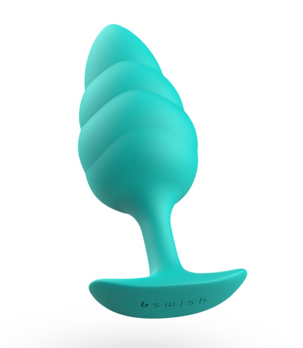 Bfilled Basic Wave massaging plug has a stimulating ripple t... B Swish - Bfilled Basic Wave - Seafoam photo-2