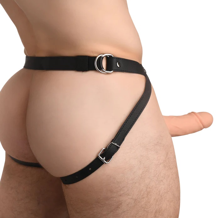 Make your partner's fantasies come true and add length a... Size Matters - 2" Erection Realistic Harness Sheath - Light photo-5
