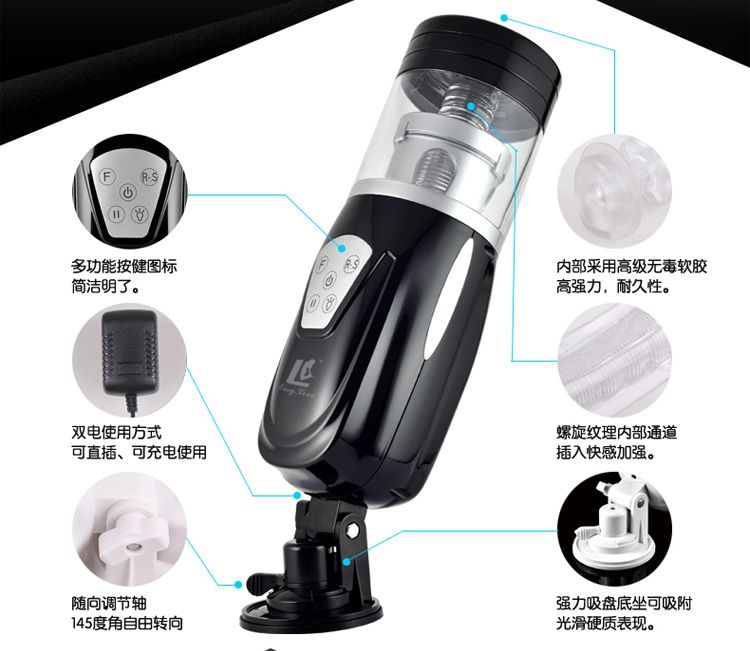 Magic Love - Telescopic Lover Masturators - Black photo-3