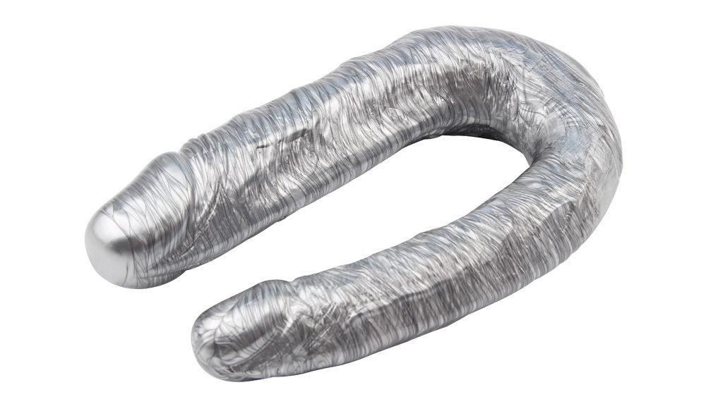 Realistic Feel, Phthalate and Latex Free, Double Dildo.
Mat... Chisa - Dixie Normous Double Dildo - Silver photo-4
