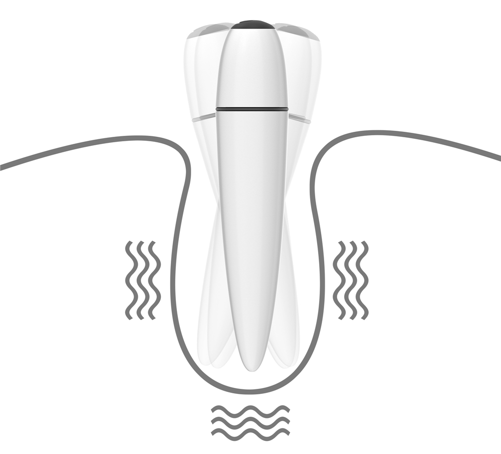 Rechargeable IJOY Power Play is sized to stay at your side b... Lovetoy - IJOY Power Play Vibe - White photo-7
