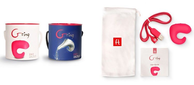 Gring is a unique combination of finger vibrator and remote ... Fun Toys - Gring - Ocean Blue photo-7
