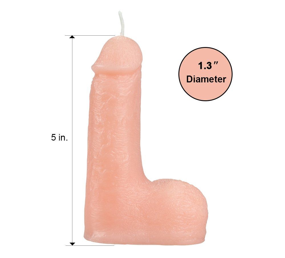 Explore intimate sexual fun that teeters between kinky and r... Lovetoy - 5'' Bondage Fetish Low Temperature Candle - Flesh photo-6