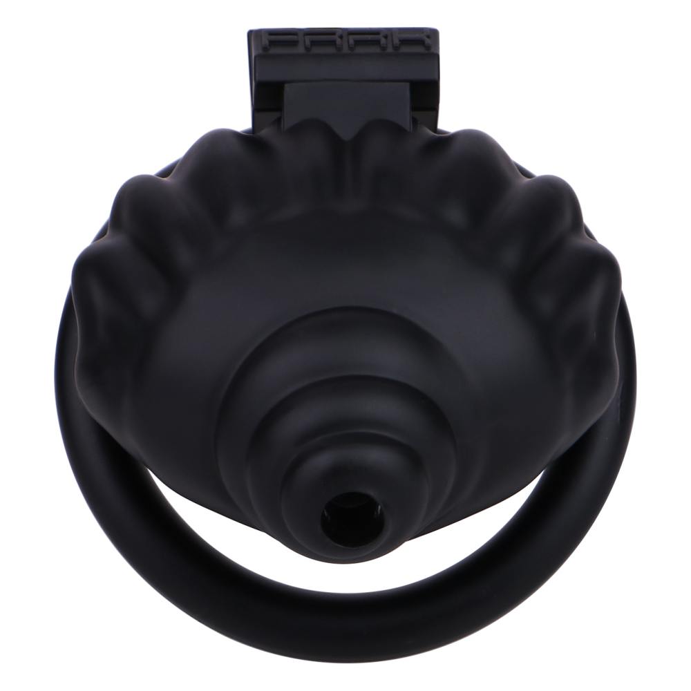 Material: Resin
Cage high: 31mm
Cage length: 47mm &nb... FAAK - Shell Resin Chastity Cage - Black photo-3