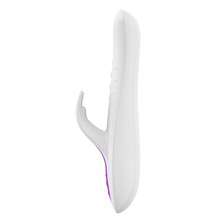 The OVO J3 is a quality rabbit vibrator with rotating beads.... Ovo - J3 Rotating Beaded Rabbit Vibrator - Blackberry photo-2