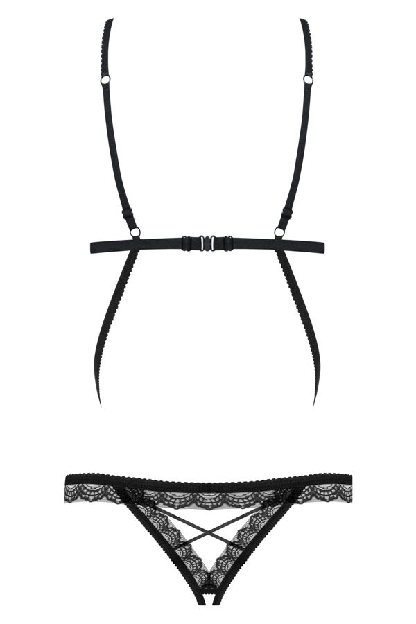 Think about your lover and your naughty fantasies with him. ... Obsessive - 865-TED-1 Teddy - Black - S/M photo-8