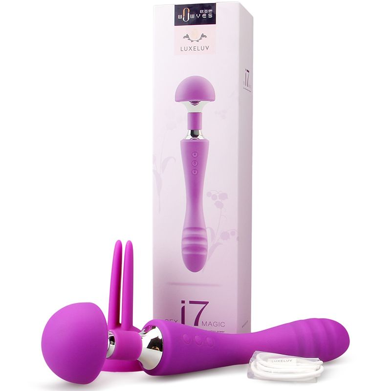 High Quality Toy Sex Adult Female Sex Product for Woman with... Wowyes - Alice Magnetic Rechearable Massager - Purple photo-16