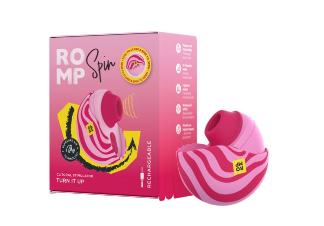 Designed to provide pulsing clitoral suction, Romp Spin Cl... Romp - Spin Clitoral Stimulator - Pink/Red photo-14