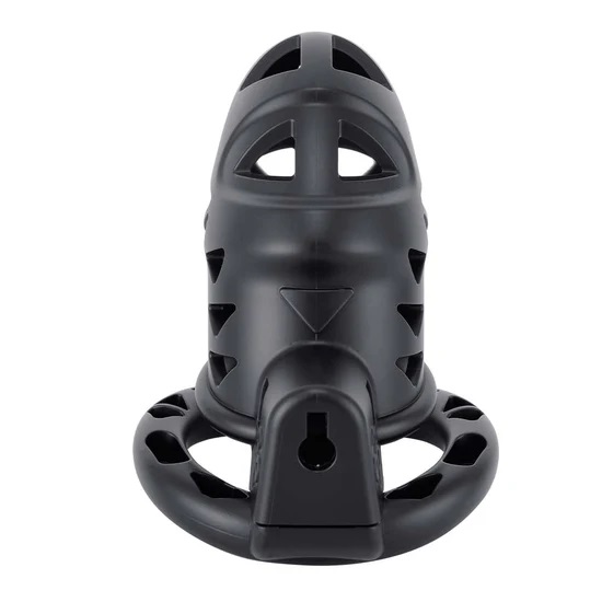 There’s no way to slither out of the Rattlesnake, one of the... Sevanda - Rattlesnake Chastity Cage Pro Long - Black photo-4