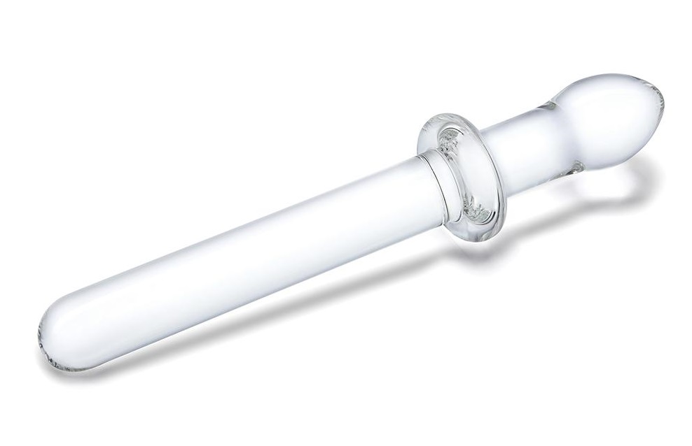 Get straight to the deepest crevices to reach pleasure zones... Glas - 9.25" Classic Smooth Dual-Ended Dildo photo-4