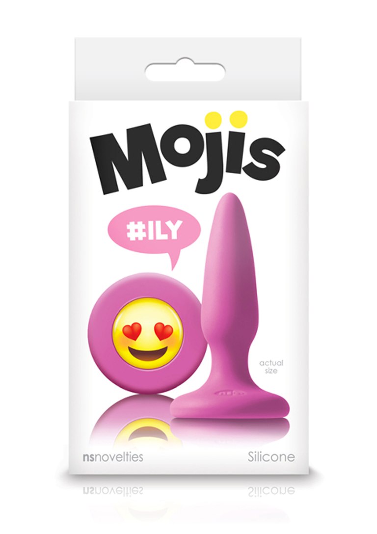 Express yourself with Moji’s. Slim-tapered mini plugs made o... NS Novelties - Mojis Plug ILY Mini - Pink photo-2