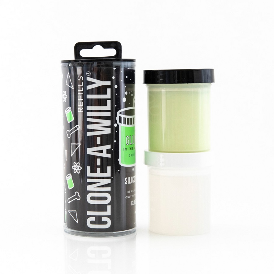 Get some more rubber to make another dildo or whatever you c... Clone A Willy - Refill Kit Glow-in-the-Dark - Green photo-2