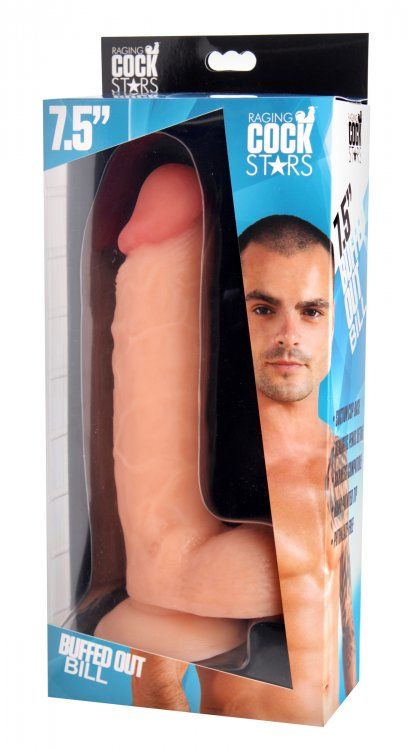 New from our Raging Cockstars line, firmest dildo yet! Extra... Raging Cockstars - 7.5" Buffed Out Bill - Flesh photo-4