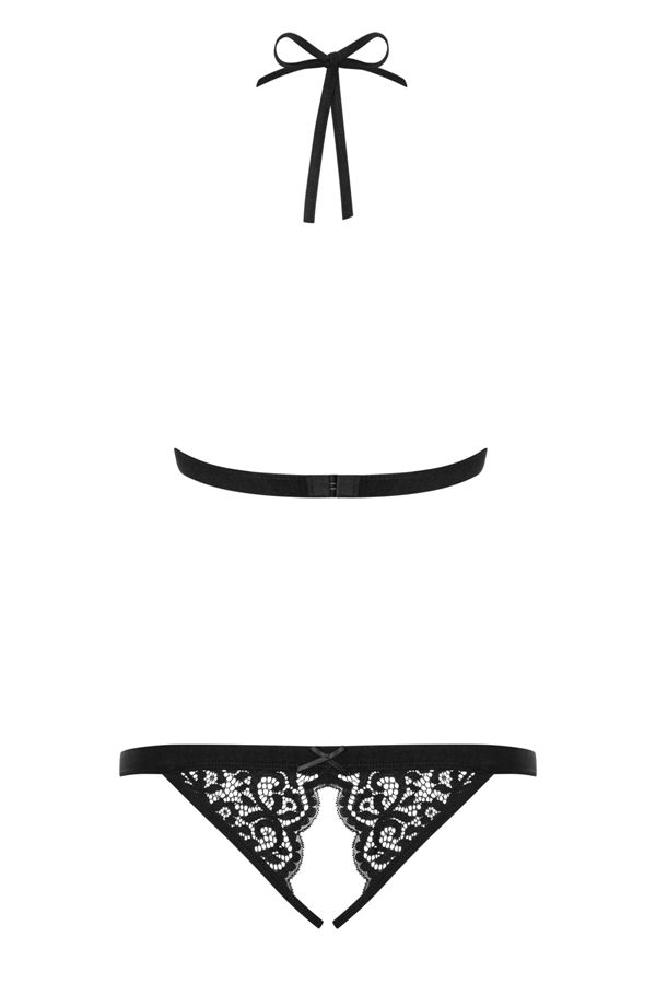 Imagine these seductive straps enlacing your body and giving... Obsessive - 831-TED-1 Teddy - Black - S/M photo-8