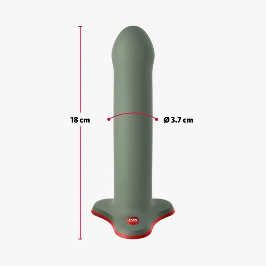 Magnum is a dildo for lovers that favor bigger dimensions. W... Fun Factory - Magnum Dildo - Wild Olive photo-8