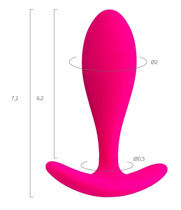 The small size plug is ideal for the first experience. The w... ToDo - Hub Anal Plug - Pink photo-7