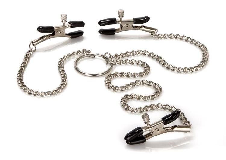 Enjoy 3 x the orgasmic erotic fun with the Nipple Play Tripl... CEN - Triple Intimate Nipple Clamps photo-2