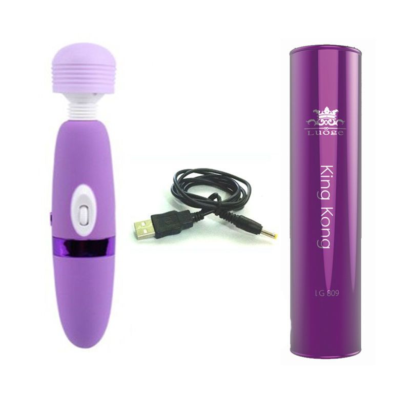 10 vibrating speeds, patting vibration & pulsation. Ideal fo... Luoge - Rechargeable Massager - Black photo-6