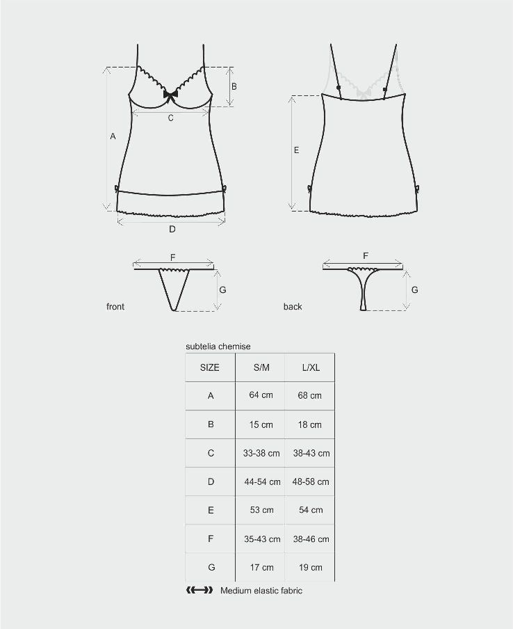 Exactly in the moment of opening the box you know that this ... Obsessive - Subtelia Chemise & Thong - White - L/XL photo-3