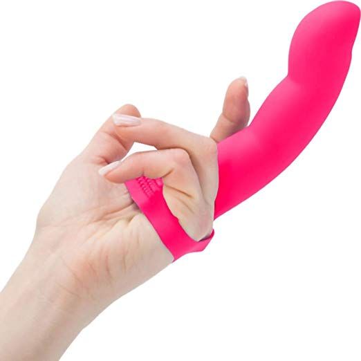 The Extra Touch Finger is designed for when you want a littl... Simple & True - Extra Touch Finger Dong - Pink photo-3
