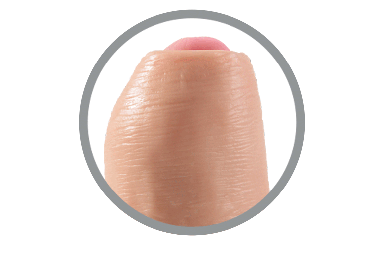 Not all uncut cocks are created equal! This King Cock fulfil... King Cock - Cock 6″ Uncut - Flesh photo-4