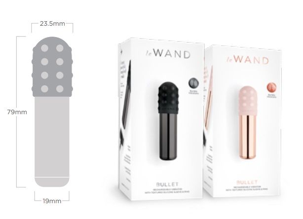 Rechargeable Vibrator With Silicone Textured Ring
Take your... Le Wand - Bullet - Black photo-4