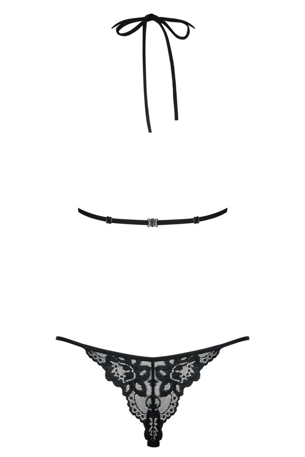 One-piece, sexy and delicate in the same time teddy with imp... Obsessive - Imperia Teddy - Black - S/M photo-5