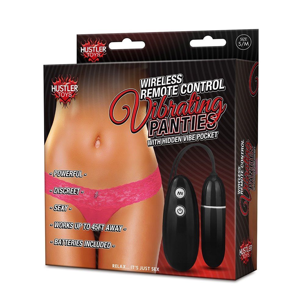 Featuring the delicate look and feel of your favorite lace p... Huster - Wireless Remote Control Vibrating Panties - Pink - ML photo-2