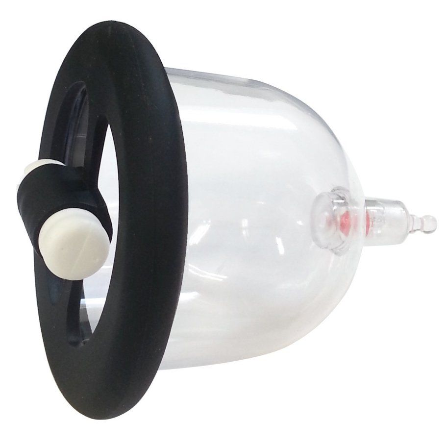 A-One - Excite Electric Nipple Cup DX Vibrator w/Pump - Black photo-2