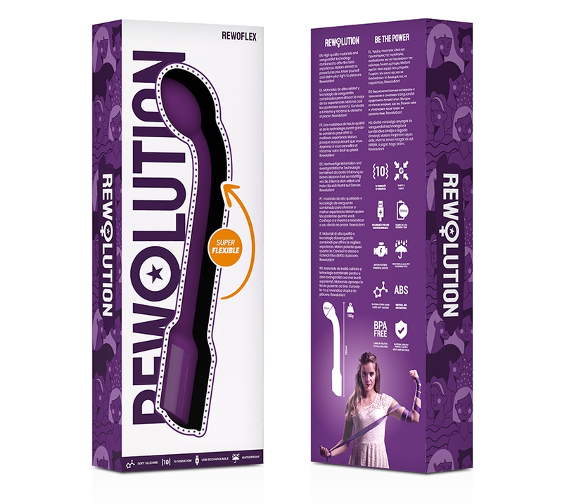 All the freedom of a battery-powered toy, without sacrificin... Rewolution - Rewoflex G-Spot Vibrator - Purple photo-7