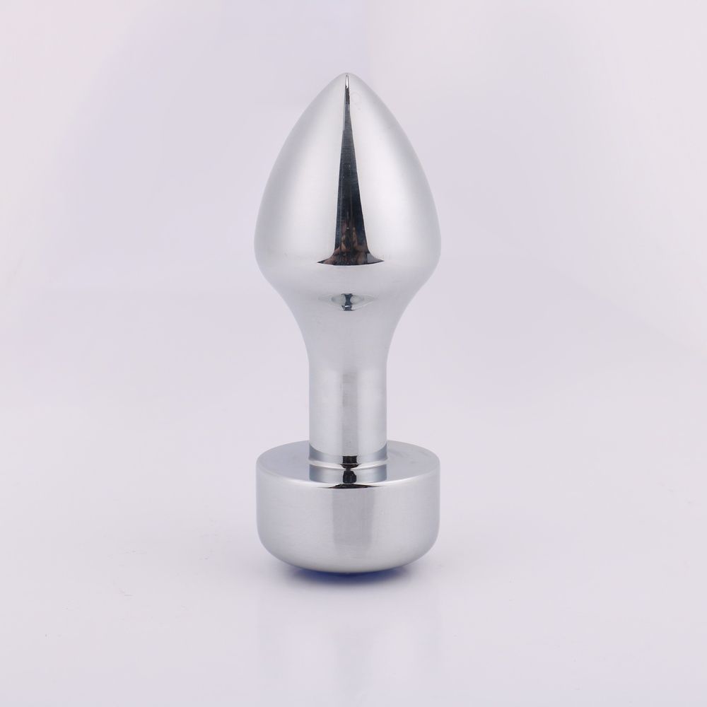 MT - Anal Plug 108x40mm - Silver/Blue photo-2
