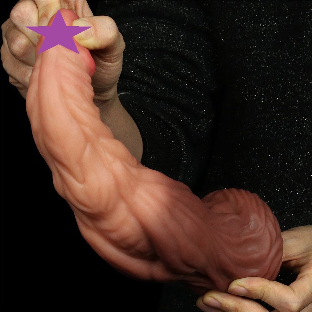 Built to deliver the most lifelike satisfaction, Love Toy Ki... Lovetoy - 9.5" Dual Layered King Sized Cock photo-2