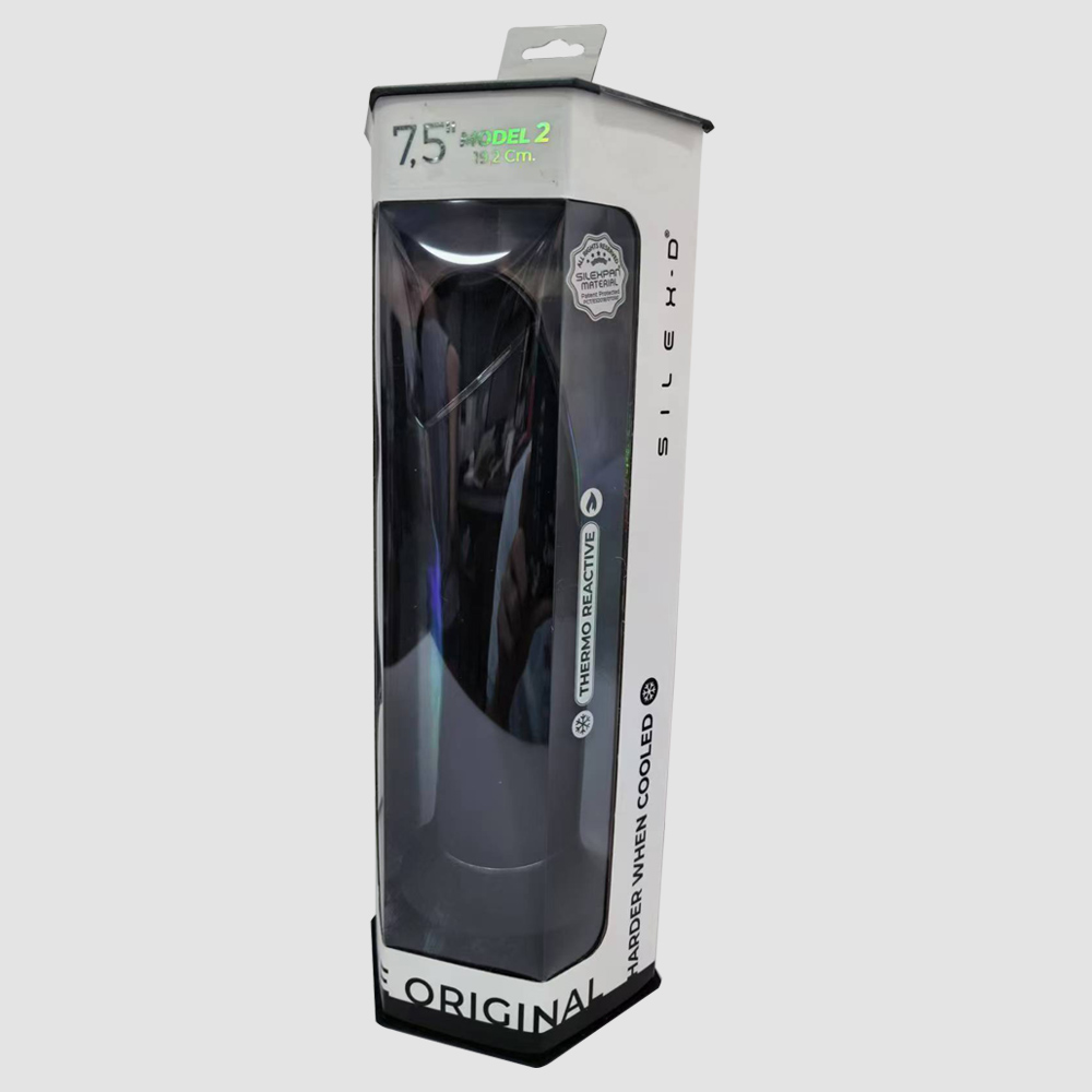 SilexD offers a variety of dildos with a silicon of extraord... Silexpan - 7.5'' Dual Destiny Premium Silicone Dildo - Black photo-3