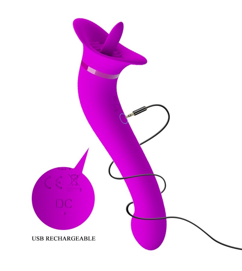 This vibrator and oral sex stimulator provides the user with... Pretty Love - Oral Sex Stimulator Faust - Pink photo-10