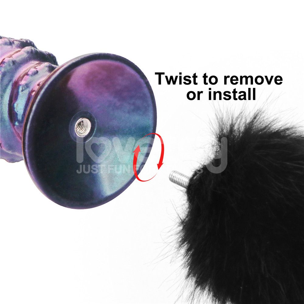 Lovetoy - Mysti Tail Anal Plug - Purple  photo-9