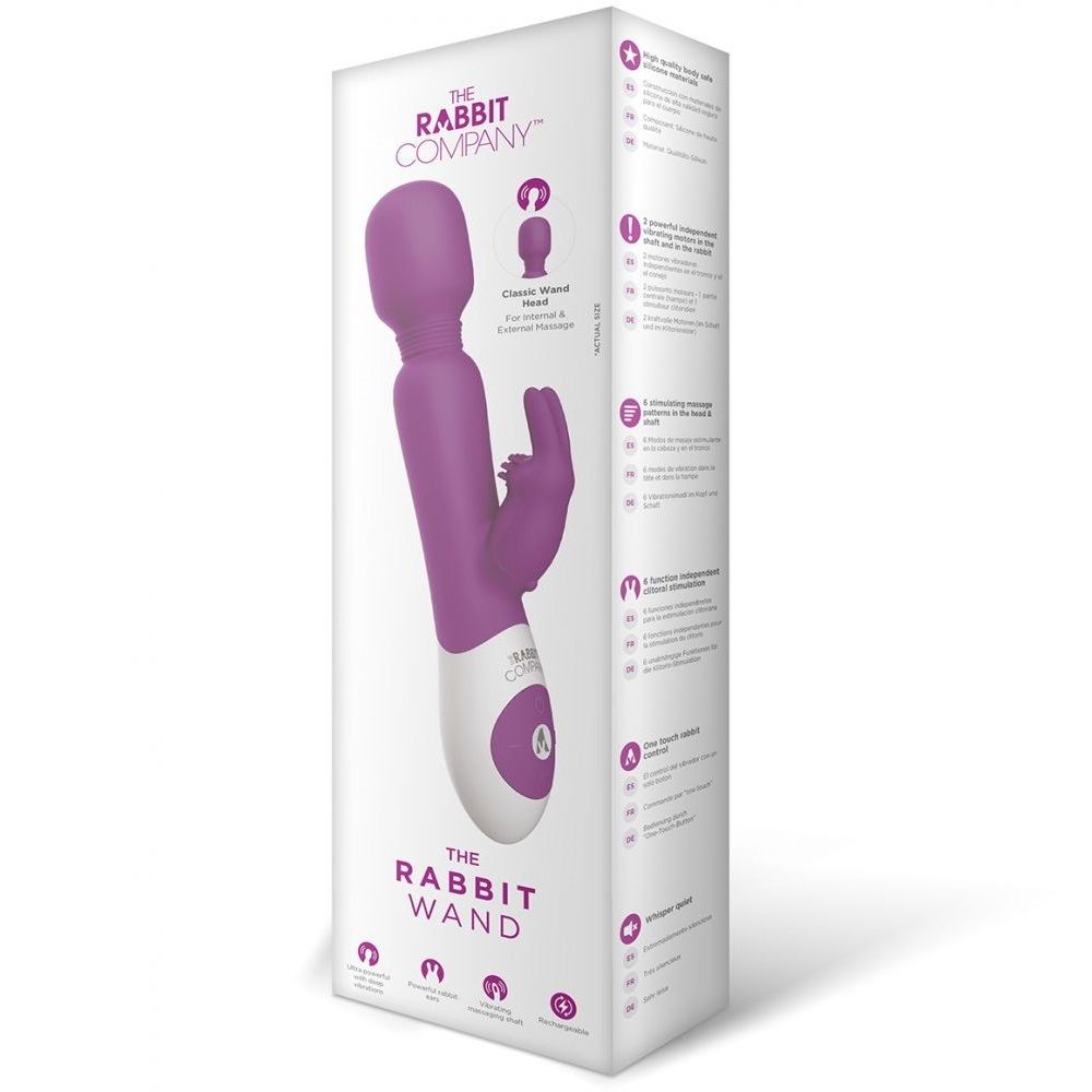 The two most timeless designs in pleasure products come toge... TRC - The Wand Rabbit - Deep Rose photo-2